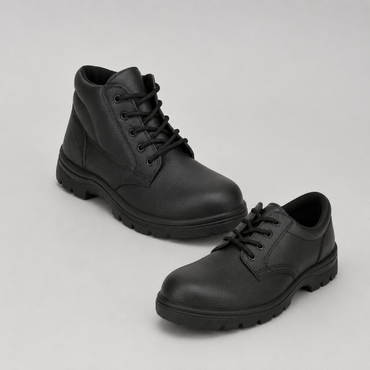Safety angle shoes and non angle shoes
